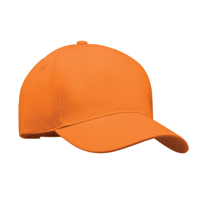 LONG BEACH SINGA BASEBALL CAP 5 PANELS 260G/M² – Orange