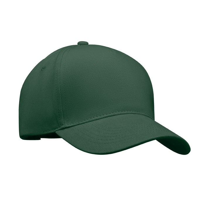 LONG BEACH SINGA BASEBALL CAP 5 PANELS 260G/M² – Dunkelgrün