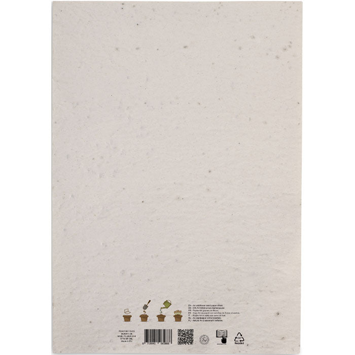 ASIDI DIN A4 Wildblumen-Samenpapier