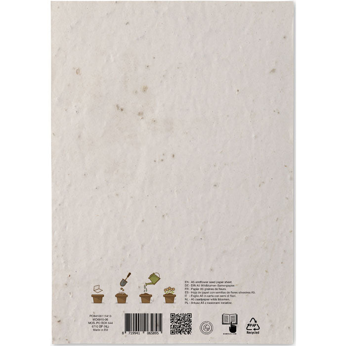 ASIDE DIN A5 Wildblumen-Samenpapier