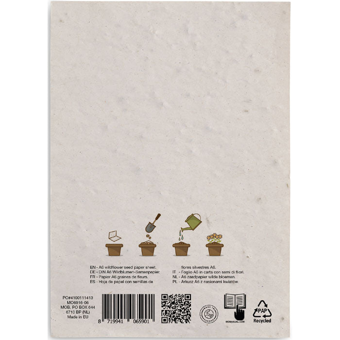 ASIDO DIN A6 Wildblumen-Samenpapier