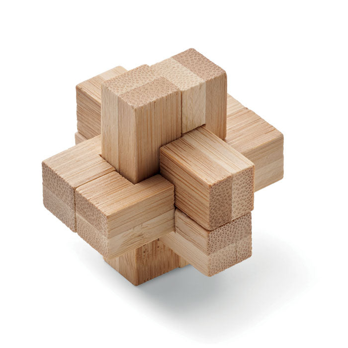 SQUARENATS Holzpuzzle/Gehirnjogging Bambus – Holz