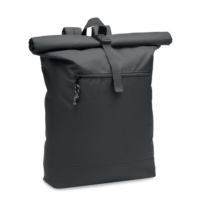NAPA Rolltop-Rucksack 600D RPET – Schwarz