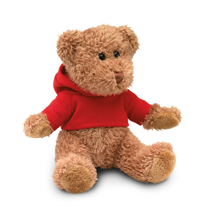 JOHNNY Teddybär mit Hoody – Rot