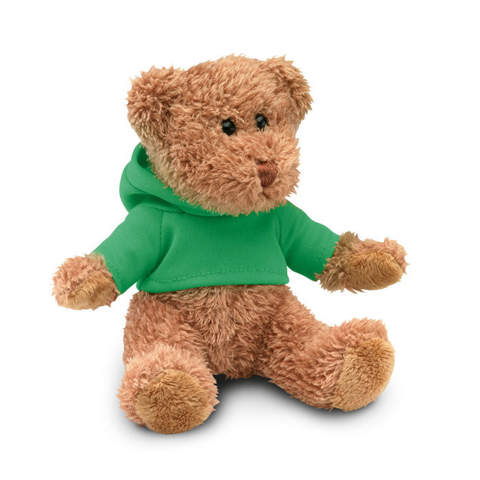 JOHNNY Teddybär mit Hoody – Grün
