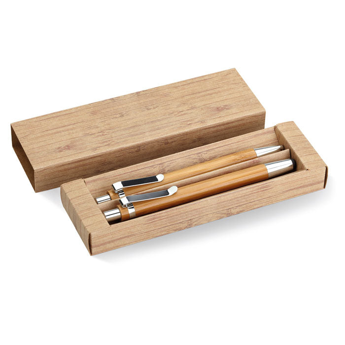 BAMBOOSET Schreibset aus Bambus – Holz