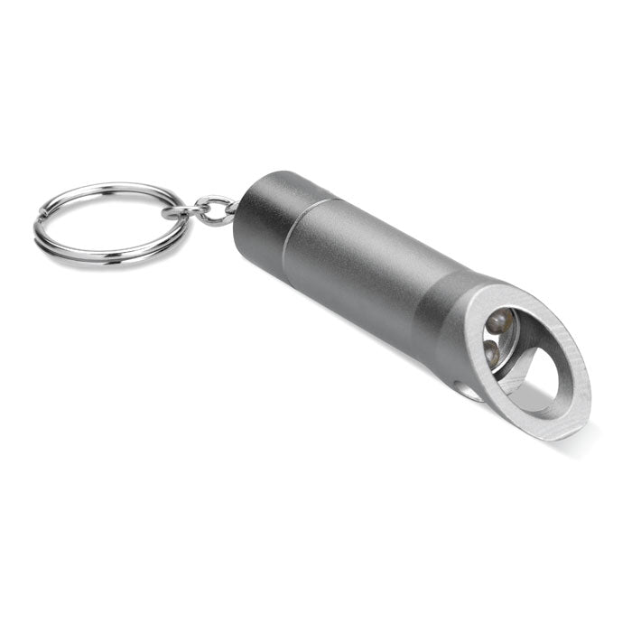 LITOP Schlüsselring aus Metall – Steingrau