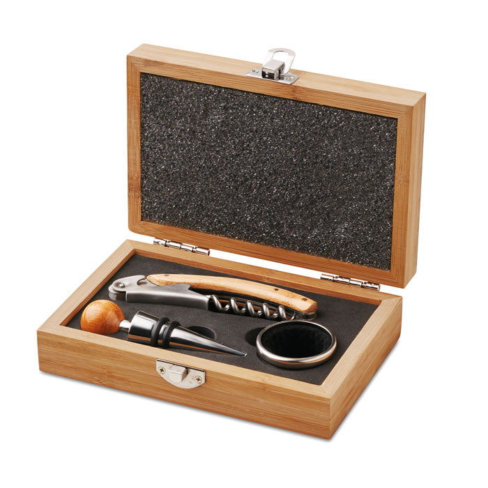SONOMA Weinset in einer Bambus-Box – Holz