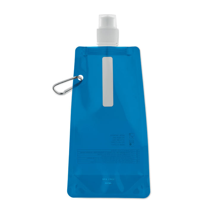 GATES Faltbare Wasserflasche – Transparent Blau