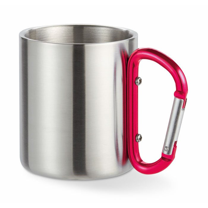 TRUMBO Trinkbecher mit Karabiner – Rot