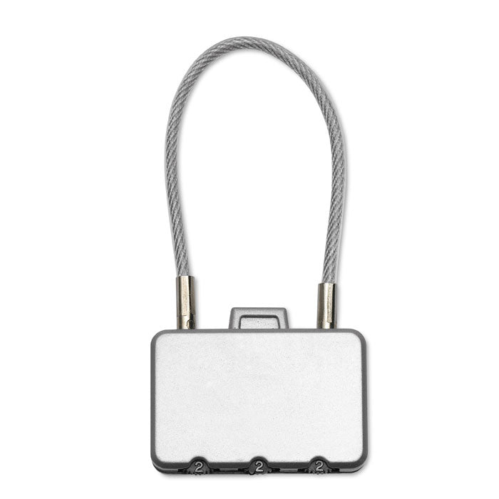 THREECODE Kofferschloss – Mattsilber