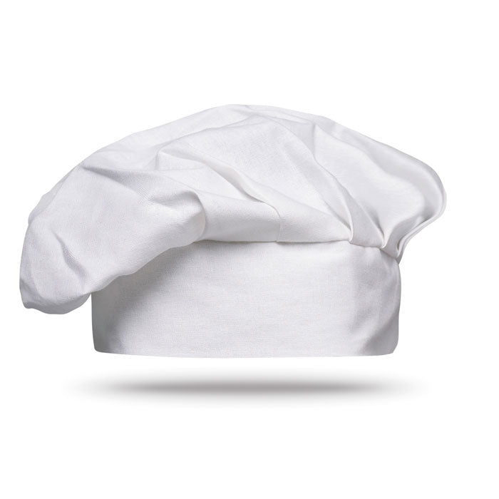 CHEF Kochmütze aus Baumwolle – Weiß
