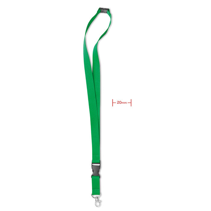 Lanyard mit Metallkarabiner – Grün