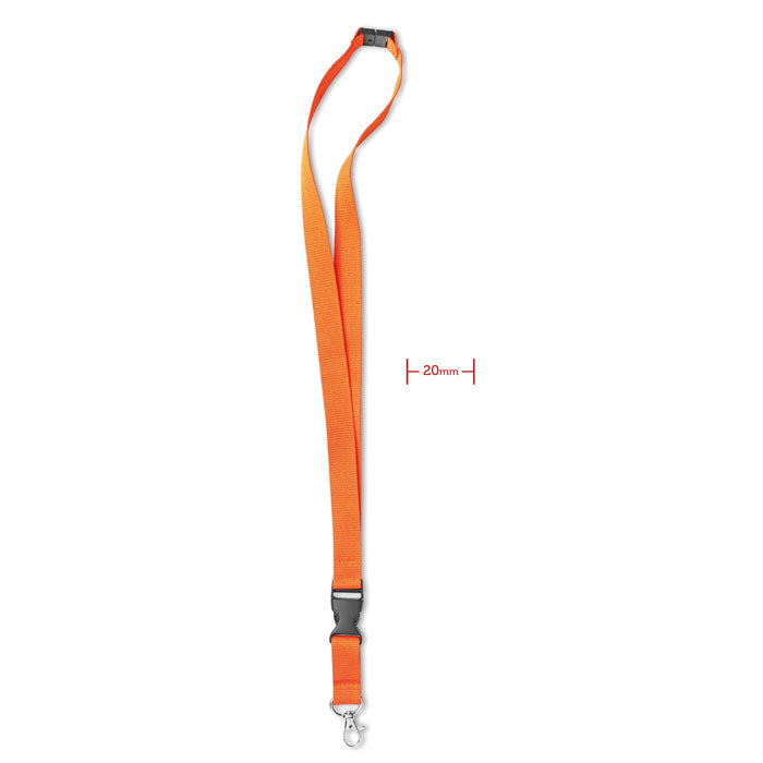 Lanyard mit Metallkarabiner – Orange