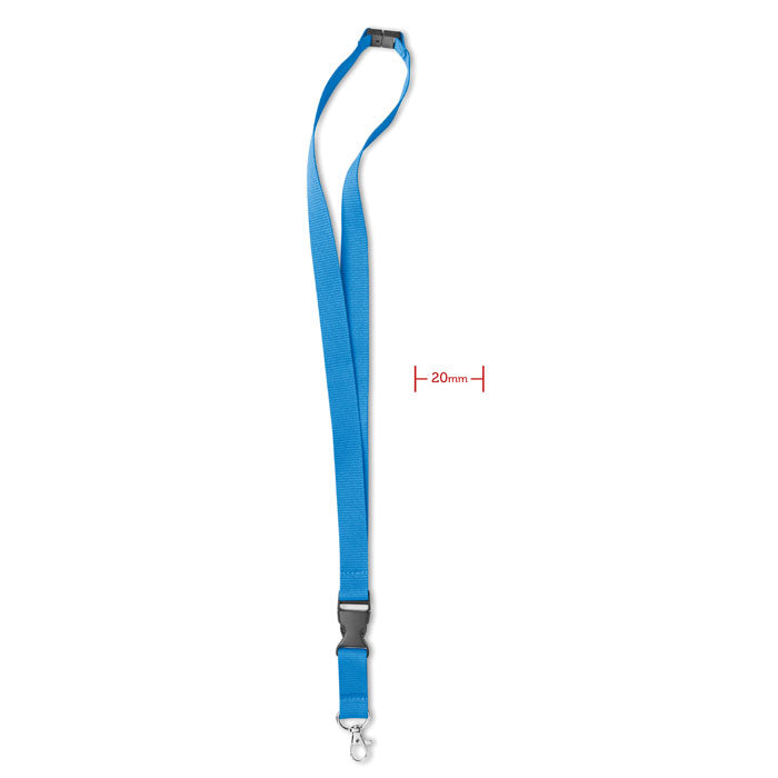 Lanyard mit Metallkarabiner – Türkis