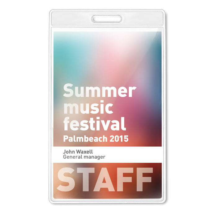 BADGO Transparentes Badge