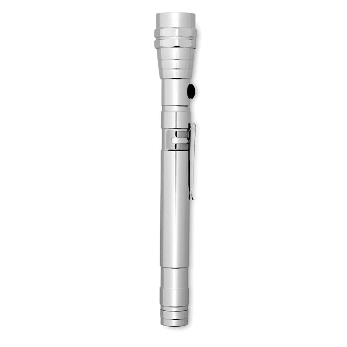 STRECH-TORCH Teleskop Taschenlampe – Silber