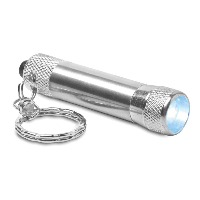 ARIZO Schlüsselring Mini-Leuchte – Silber