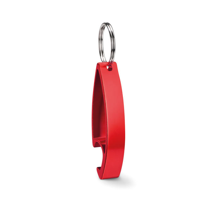 COLOUR TWICES Schlüsselring mit Kapselheber – Rot