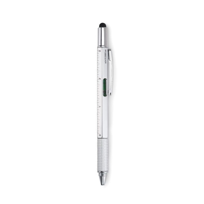 TOOLPEN Kugelschreiber Multifunktion – Mattsilber
