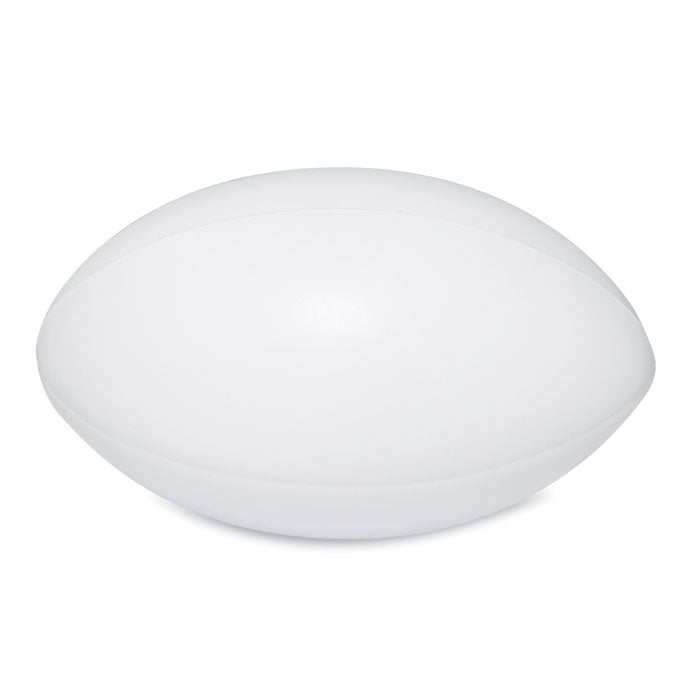 MADERA Anti-Stress-Rugbyball – Weiß