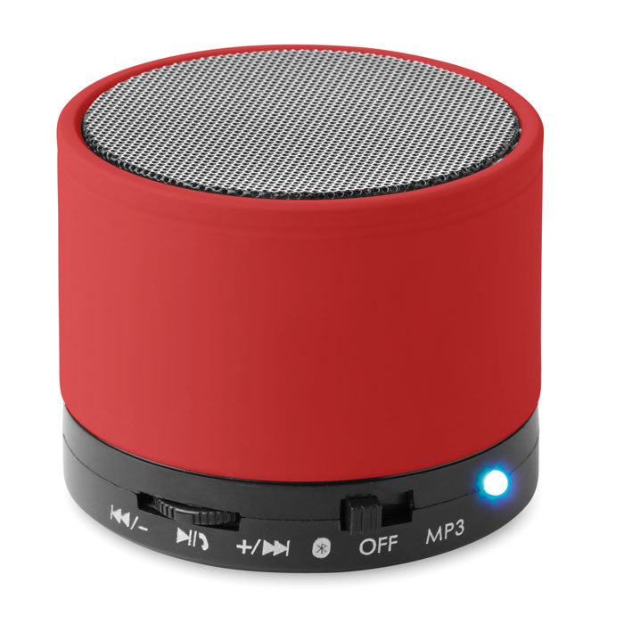 ROUND BASS Wireless Lautsprecher, rund – Rot