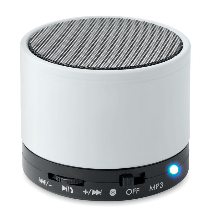 ROUND BASS Wireless Lautsprecher, rund – Weiß