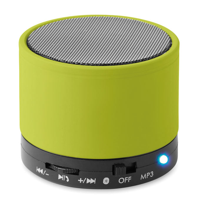 ROUND BASS Wireless Lautsprecher, rund – Limette