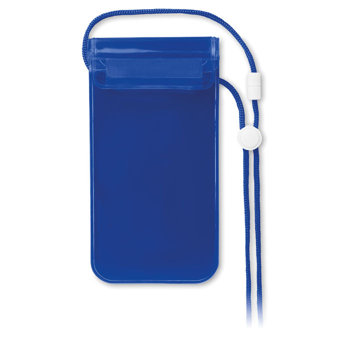 COLOURPOUCH Wasserfeste Smartphone Hülle – Transparent Blau