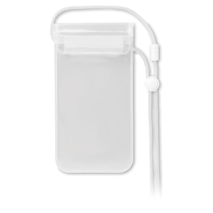 COLOURPOUCH Wasserfeste Smartphone Hülle – Transparent Weiß