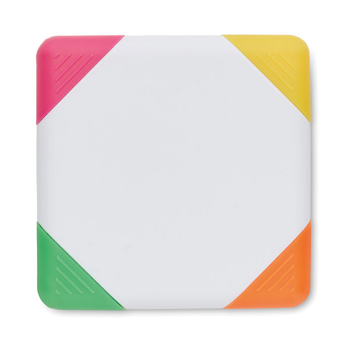 SQUARIE 4-Farb-Textmarker – Weiß