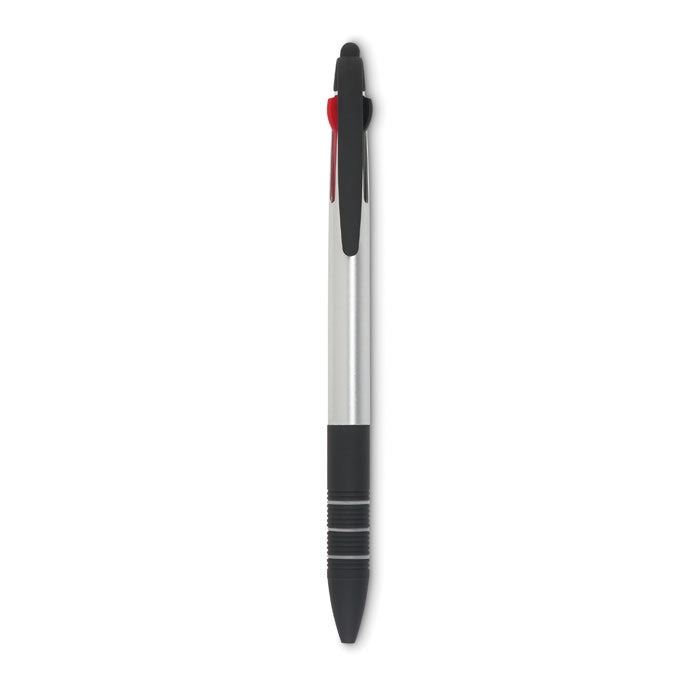 MULTIPEN 3-Farb-Kugelschreiber/Stylus – Silber