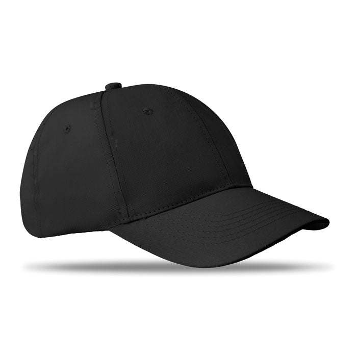 BASIE APOLLO Baseball cap 6 panels 160g/m² – Schwarz