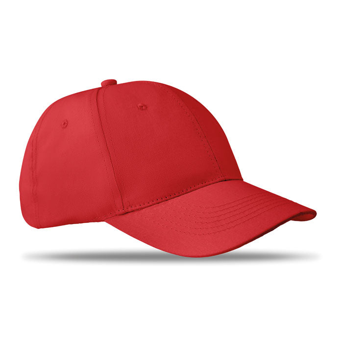 BASIE APOLLO Baseball cap 6 panels 160g/m² – Rot