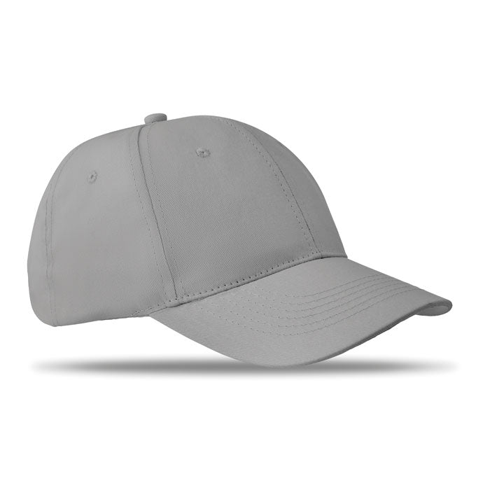 BASIE APOLLO Baseball cap 6 panels 160g/m² – Grau