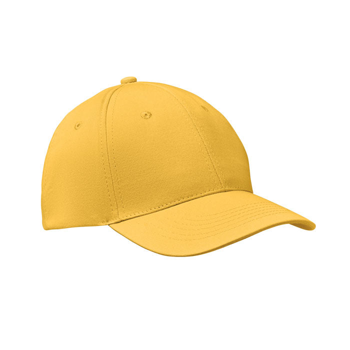 BASIE APOLLO Baseball cap 6 panels 160g/m² – Gelb