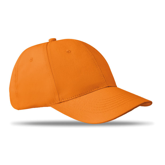 BASIE APOLLO Baseball cap 6 panels 160g/m² – Orange