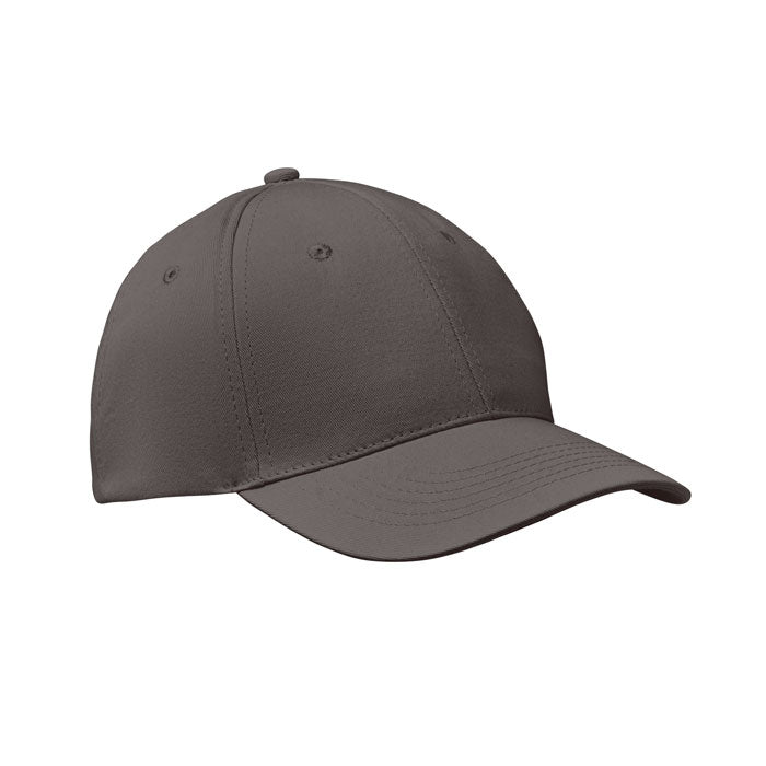 BASIE APOLLO Baseball cap 6 panels 160g/m² – Steingrau