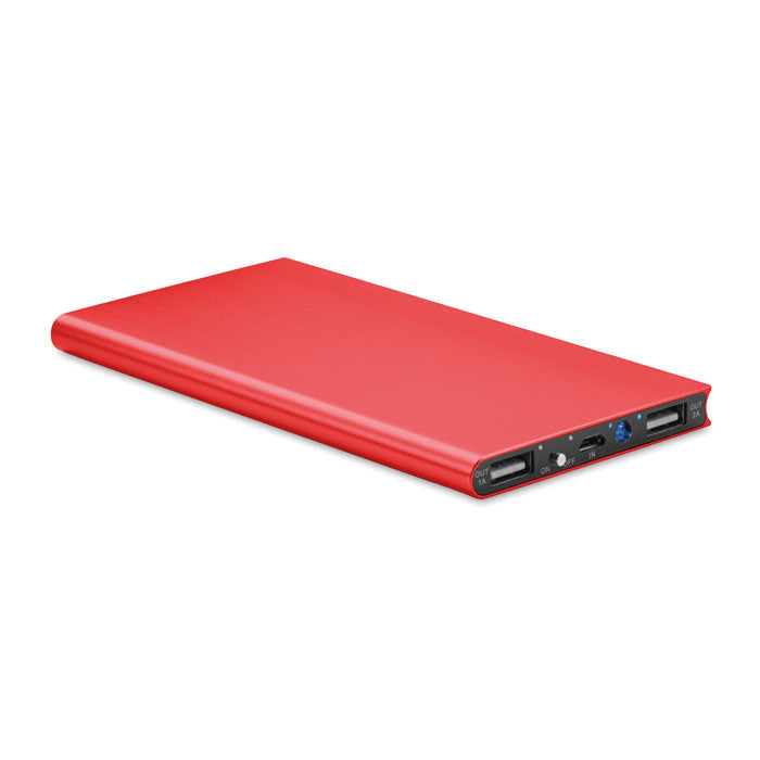 POWERFLAT8 Powerbank 8000 mAh – Rot