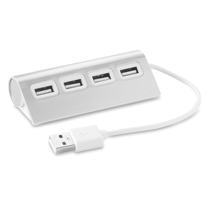 ALUHUB 4 Port USB Hub – Mattsilber