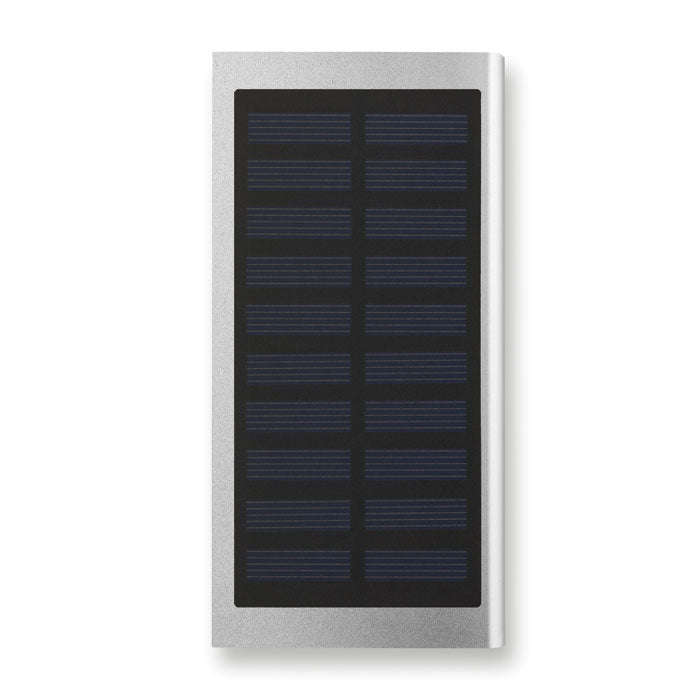 SOLAR POWERFLAT Solar Powerbank 8000 mAh – Mattsilber