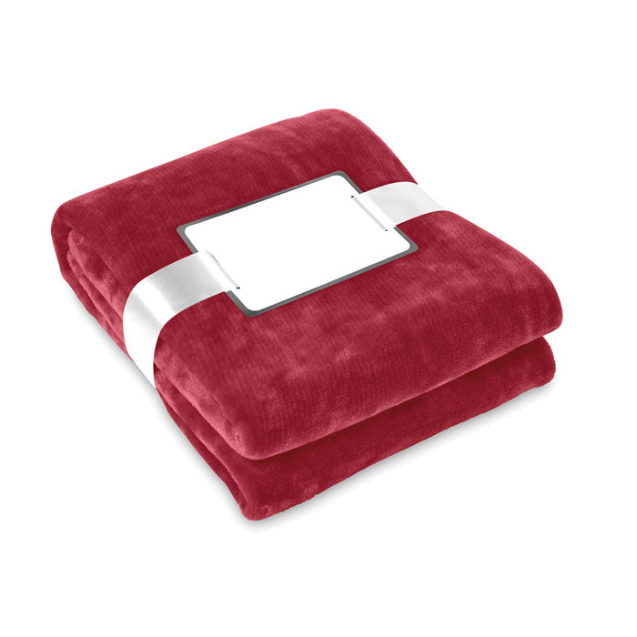 DAVOS Flanell Fleece-Decke – Bordeaux