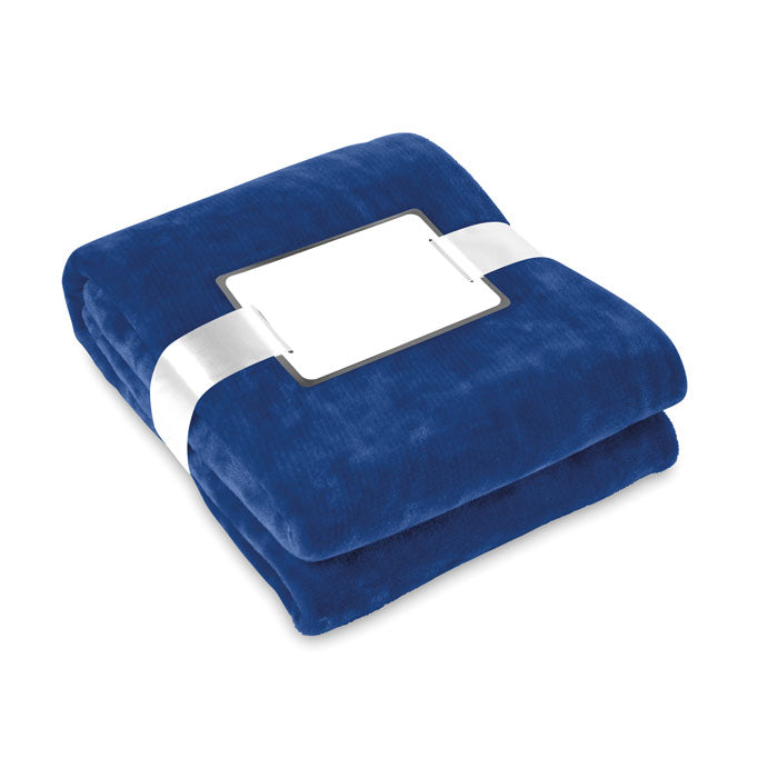 DAVOS Flanell Fleece-Decke – Blau