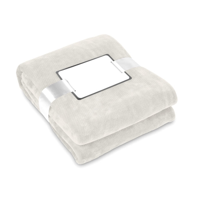 DAVOS Flanell Fleece-Decke – Beige