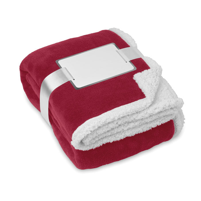 ZERMATT Coral Fleece Decke – Bordeaux