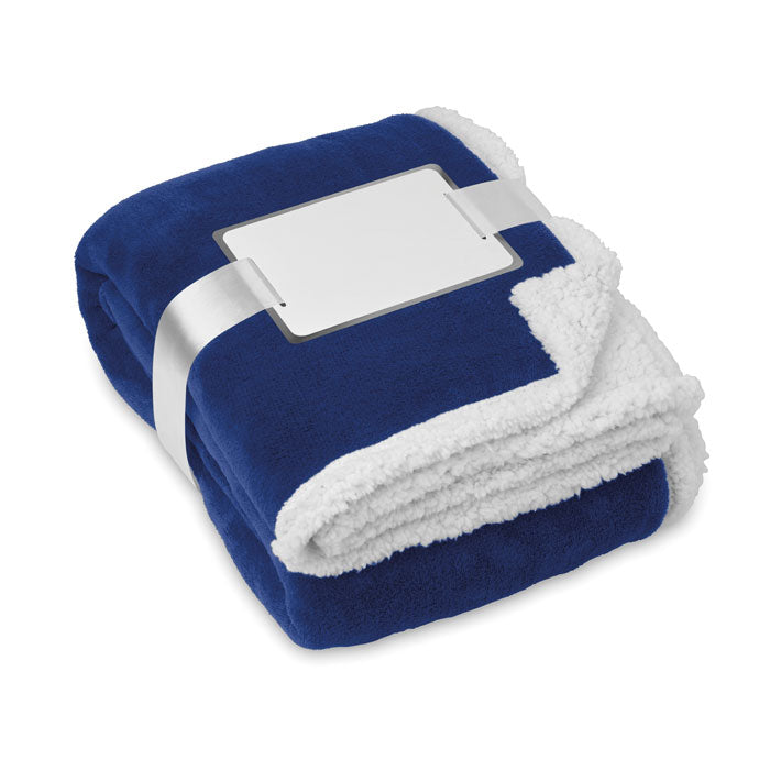 ZERMATT Coral Fleece Decke – Blau