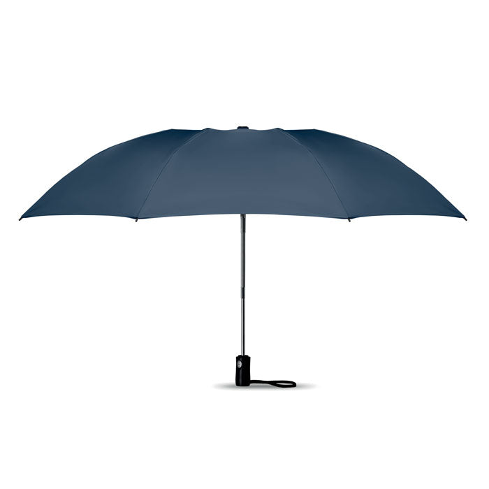 DUNDEE FOLDABLE Reversibler Regenschirm – Blau