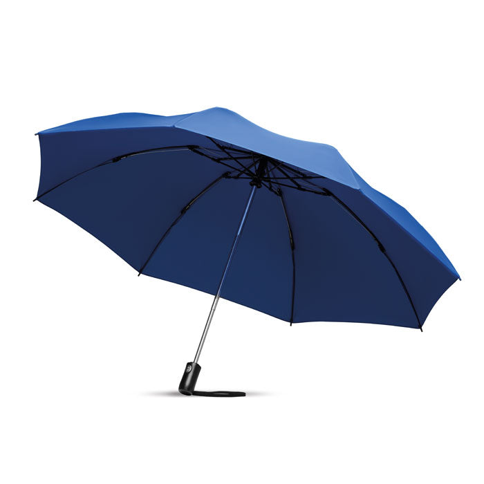 DUNDEE FOLDABLE Reversibler Regenschirm – Königsblau