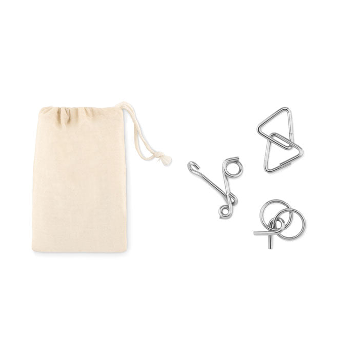 THREENATS Geduldsspiele-Set – Beige