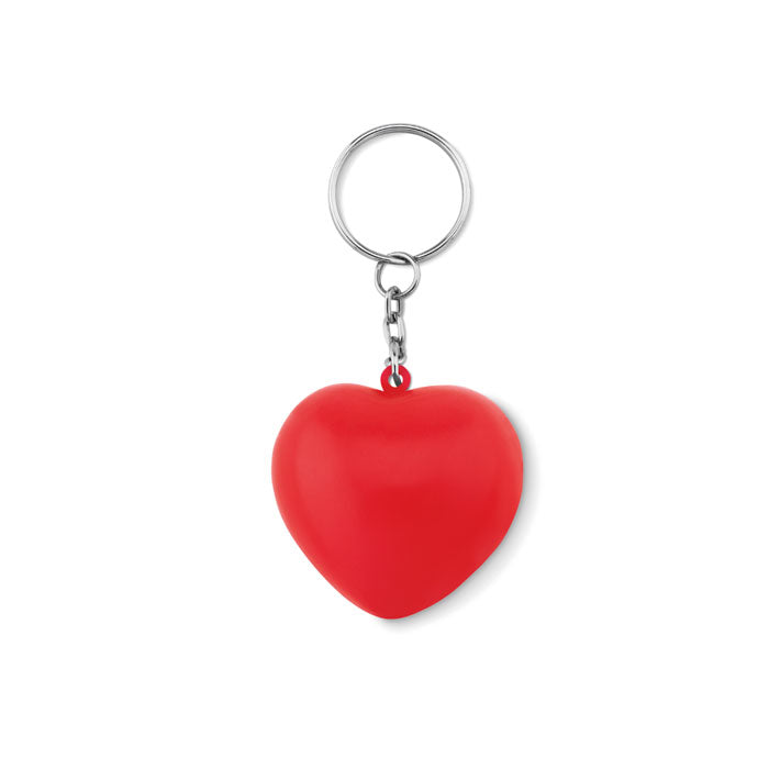 LOVY RING Schlüsselring mit PU Herz – Rot